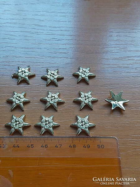 Mh 10 pcs 20 mm 6-pointed star solid 3-hole sewing machine (experimental?) #