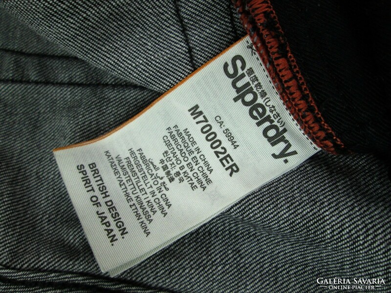 EREDETI SUPERDRY TRAVIS02 SKINNY (W30 / L30) FÉRFI SZTRECCSES FARMER