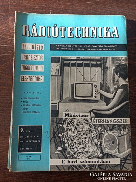 1967 Ràdió technika A magyar honvèdelmi szövetség lapja  /10db