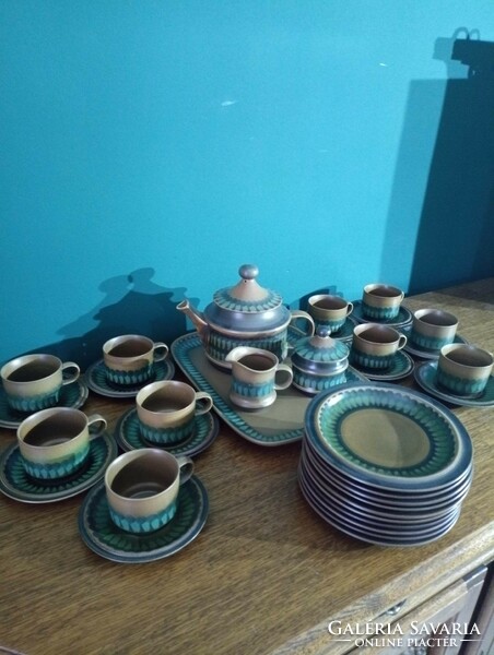 34-piece Bavarian Wallis ceramic coffee set