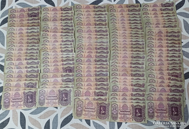 A bundle, 100 pieces of 100 coins 1930.