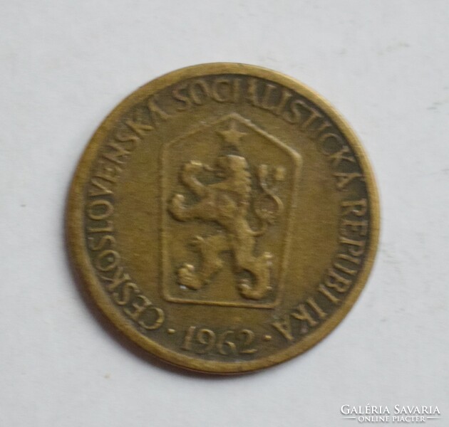 Csehszlovákia 1 korona , 1962 , pénz , érme
