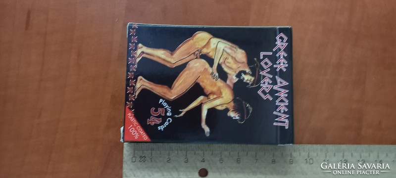 Erotic rummy card, in original box, flawless