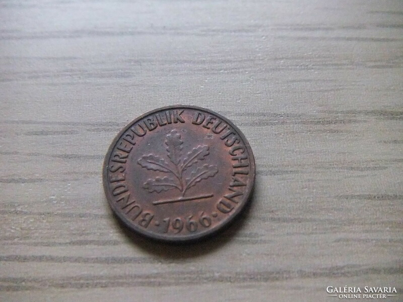 1   Pfennig   1966   (  F  )  Németország