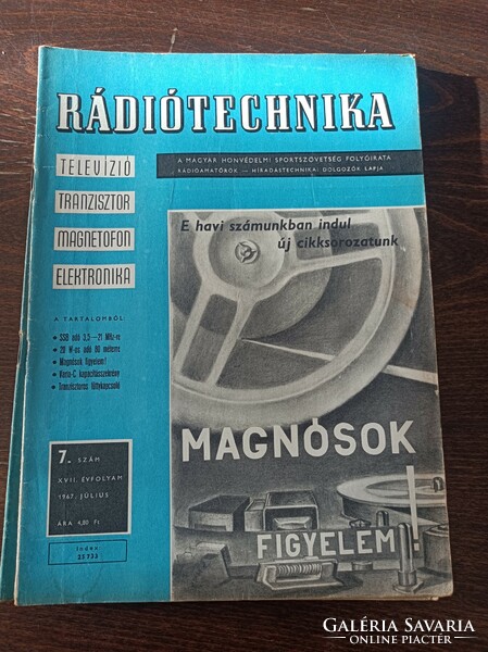 1967 Ràdió technika A magyar honvèdelmi szövetség lapja  /10db