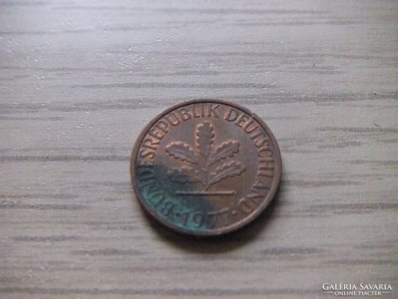 1   Pfennig   1977   (  F  )  Németország