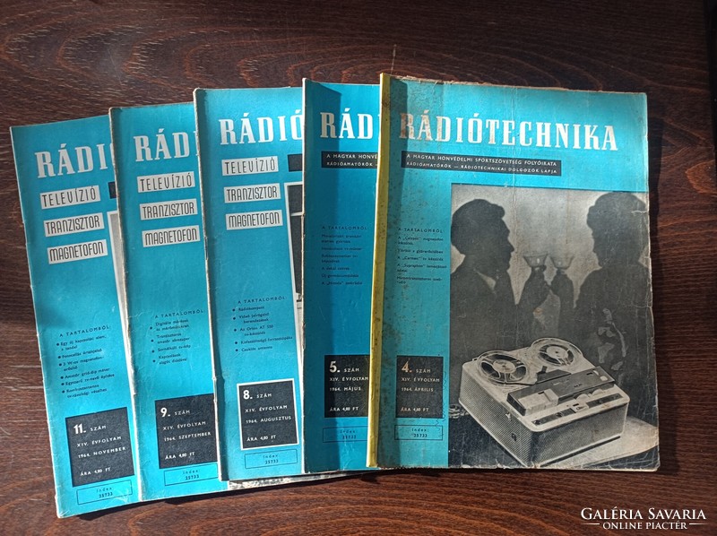 1964 Ràdió technika A magyar honvèdelmi szövetség lapja /5db
