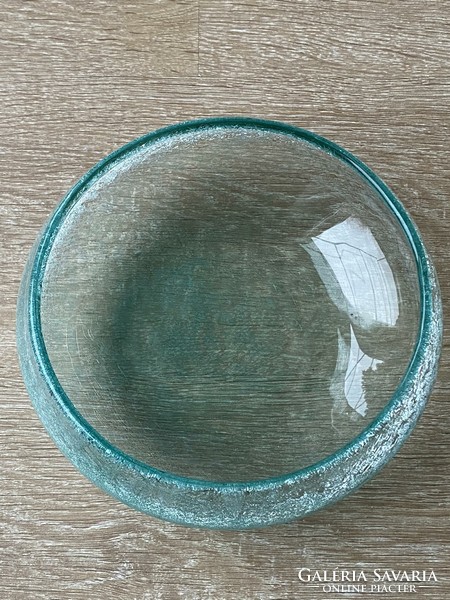 Karcagi fátyolüveg kínáló tál