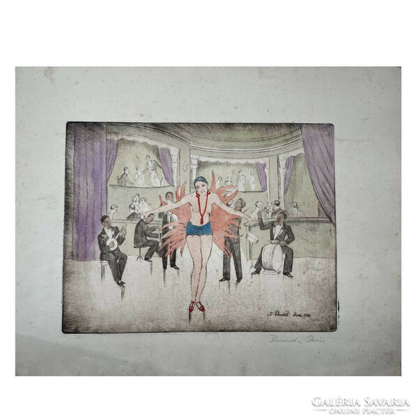 F. Durant: Josephine Baker tánca (A banánszoknya)F00393