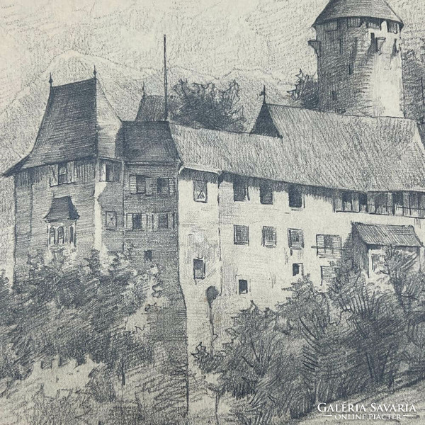 Herman Matzen: View of Tivoli Castle f00397