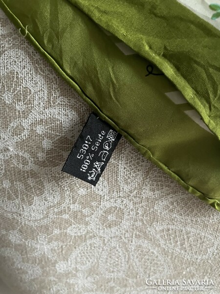 Giada pille light small silk scarf in a delicate green shade 50*50cm, 100% silk