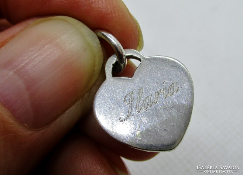 Beautiful old silver pendant with the inscription 