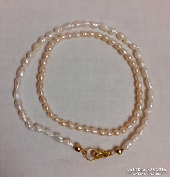 Cultured pearl anklet and rubber bracelet in one