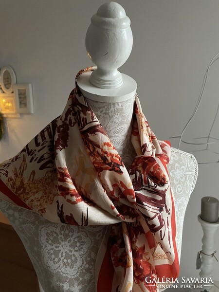 GIADA pille könnyű romantikus selyem kendő finom színekkel 86*86 cm, 100% silk