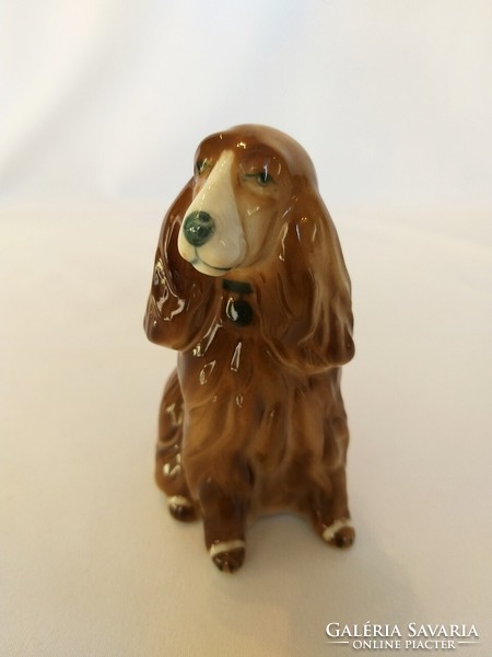 Zsolnay spaniel dog figurine (no.: 24/212.)