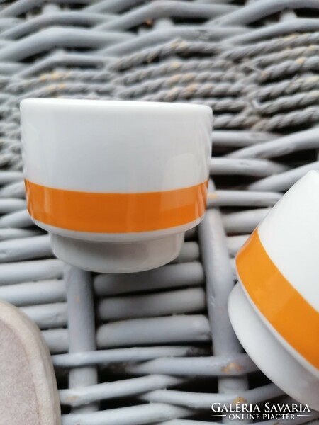 Alföldi orange striped cups