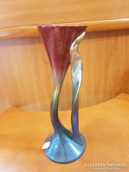 Zsolnay eozin tulip vase