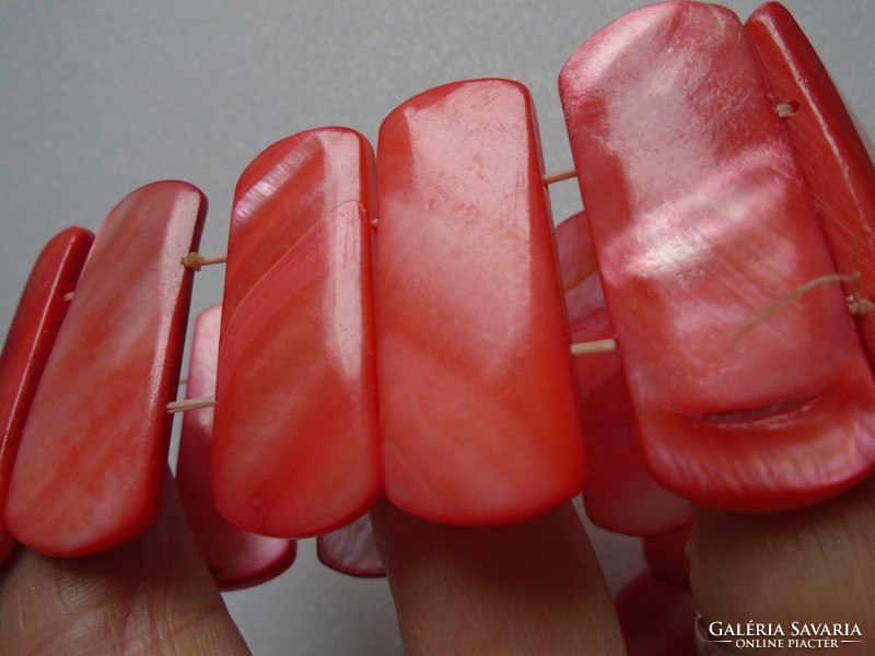 Coral red new shell bracelet.