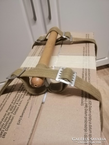 Old suitcase carrying strap