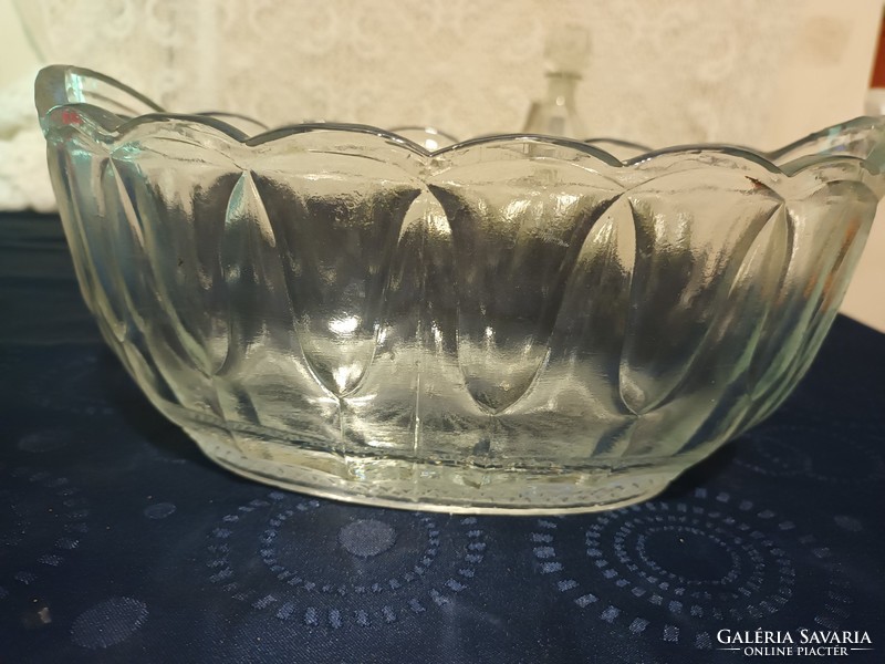 Eladó régi 50-es évekbeli öntött üveg szöllömosó edények!