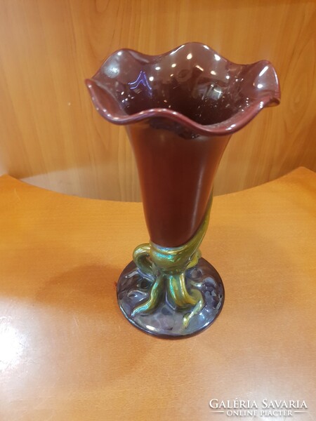 Zsolnay eozin tulip vase