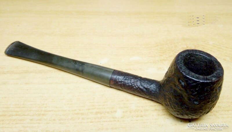 Egyenes szárú rusztikus felületű Smokewell London pipa, kiváló állapotban