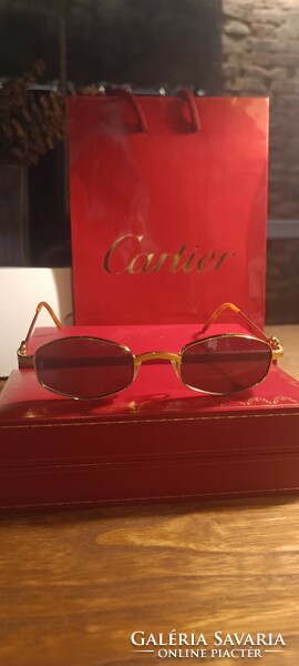 Vintage Cartier Ginger napszemüveg, gold plated