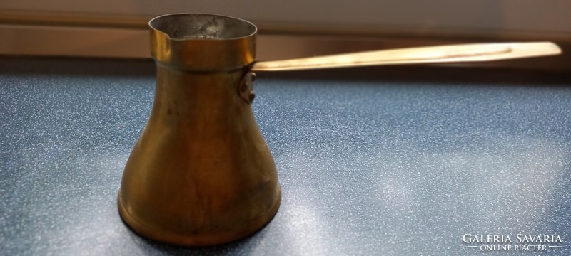 Antique copper jug for making Turkish coffee