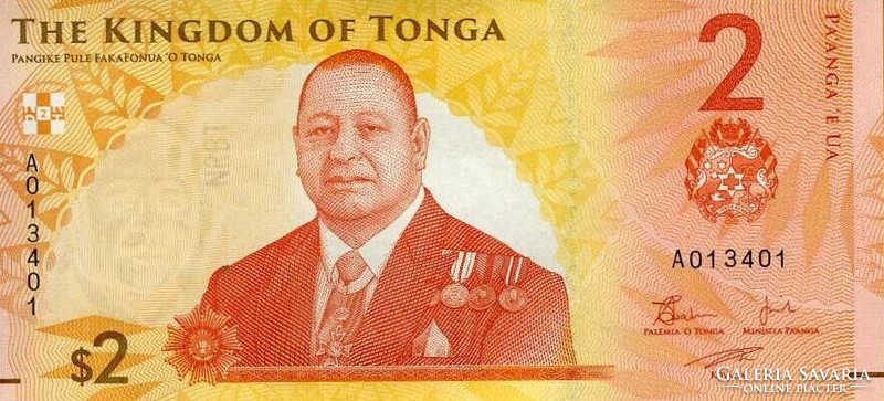 Tonga 2 pa'anga, 2023, unc banknote