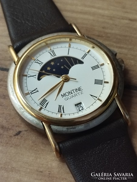 Vintage Swiss moon phase women's watch