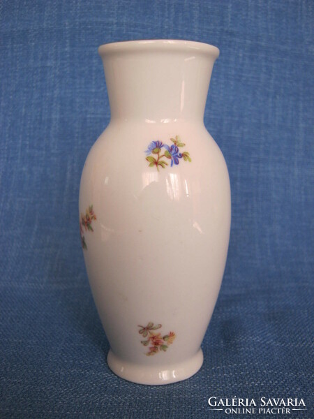 Hollóházi porcelán virágmintás váza