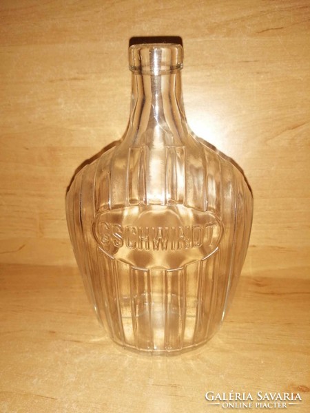 GSCHWINDT likőrös rumos üveg palack - 18 cm (27/d)