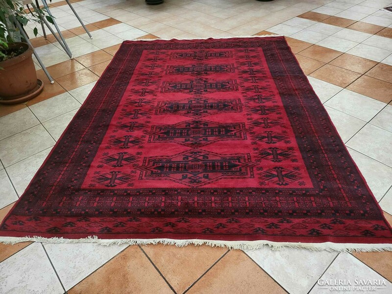 Pakistani yamud hand knotted 190x270cm wool persian rug bfz552