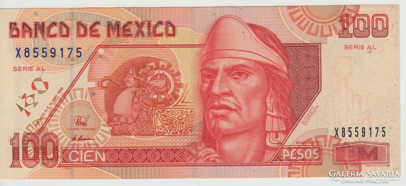 Mexico 100 pesos 1996 rare
