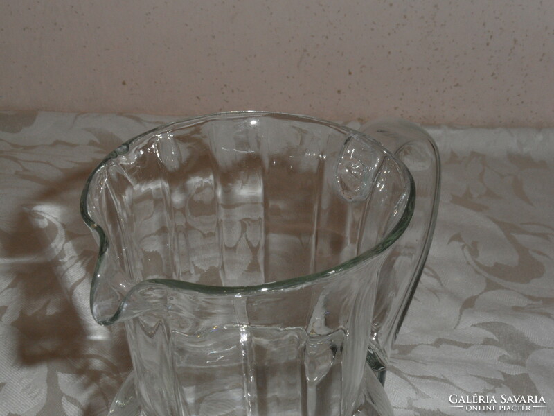 Older glass water and wine jug
