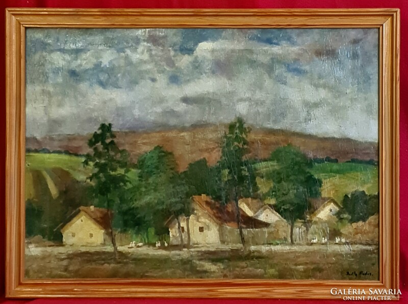 Aladár Pádly (1881 - 1949): village edge