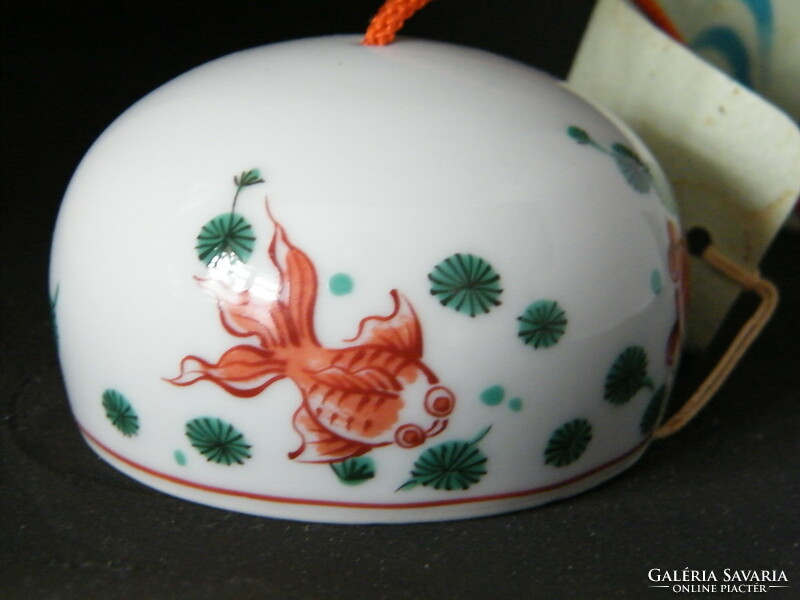 Aranyhalas japán porcelán csengő