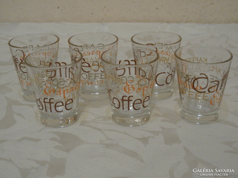 Espresso heat-resistant glass coffee cup (6 pcs.)