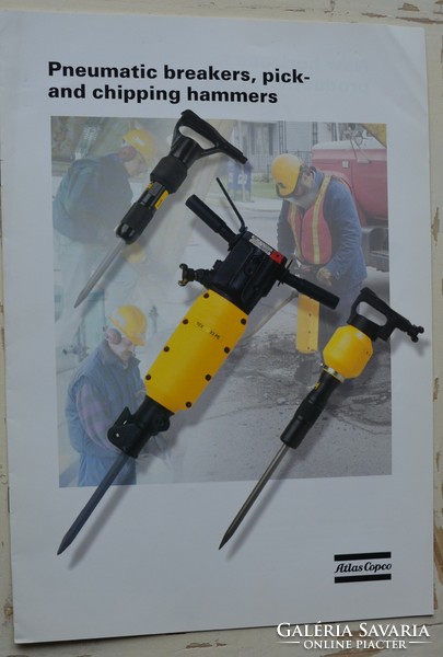 Atlas copco air compressor and air hammer brochure 3 pcs