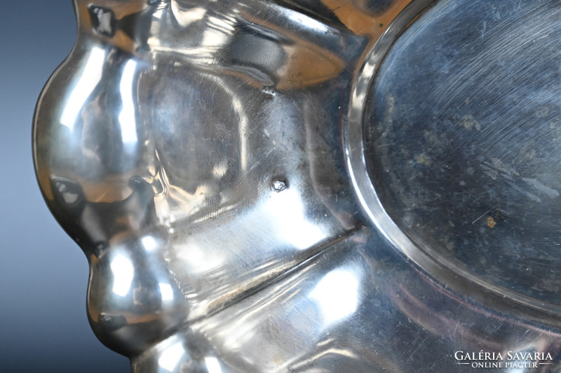 Beautiful blistered silver bowl, offering
