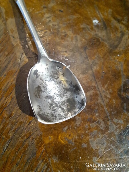 English style silver spice spoon