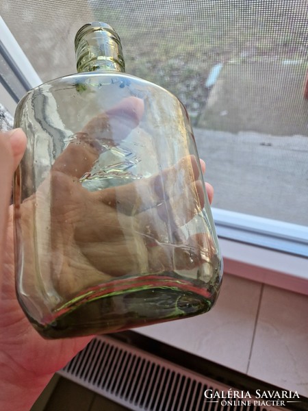 Vintage henessy cognac green bottle