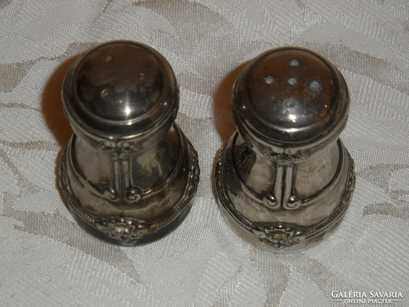 Older metal spice holder, salt holder (2 pcs.)