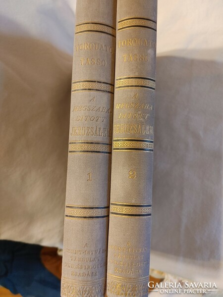 Torquato Tasso: A megszabadított Jeruzsálem I-II. [1893] GYŰJTŐI, ÁRVEREZÉSI PÉLDÁNY!