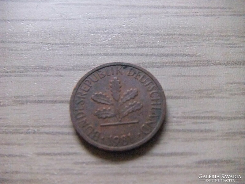 1 Pfennig 1981 ( j ) Germany