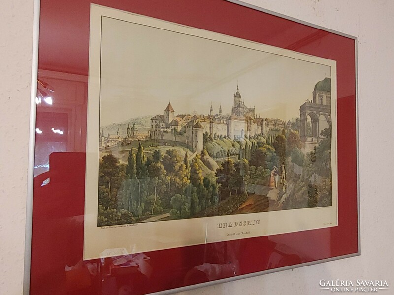Prague Castle lithograph