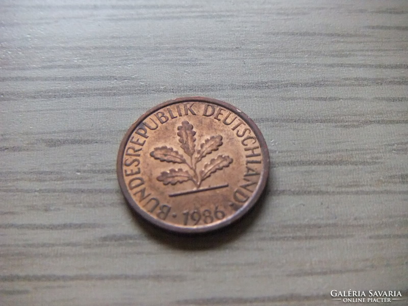 1   Pfennig   1986   (  J  )  Németország