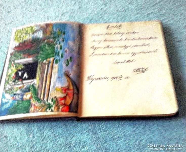 Interesting commemorative book decorated with drawings 1936-1955