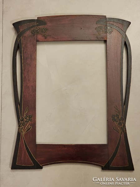Szecesszios keret (wooden art nouveau frame)