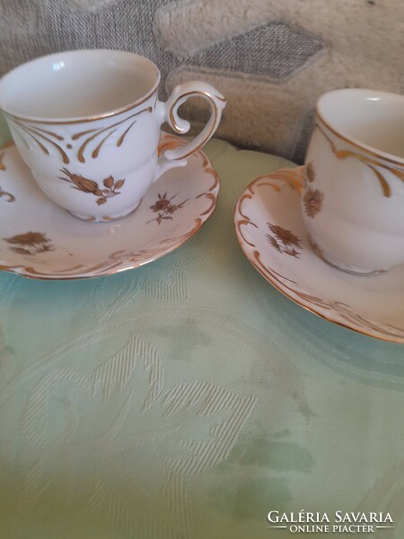 Baroque coffee cup in a beautiful pair